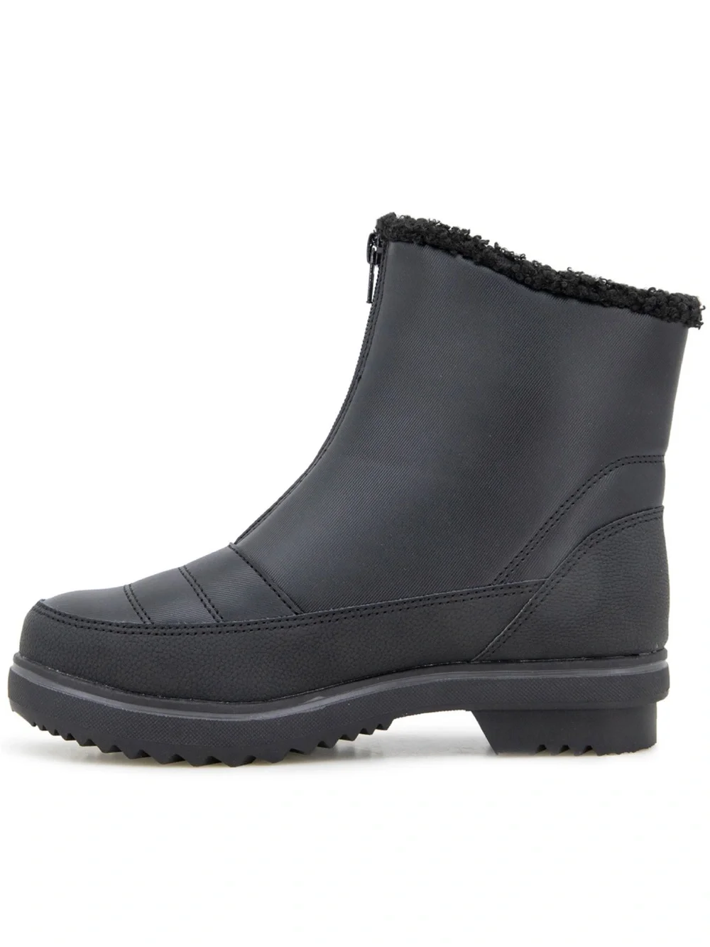 🖤🖤 JBU Black Women's Snowbound Encore Zip Front Cold-Weather Boots
